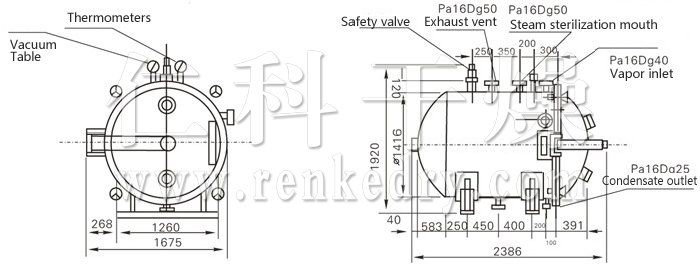 Round Static Vacuum Dryer